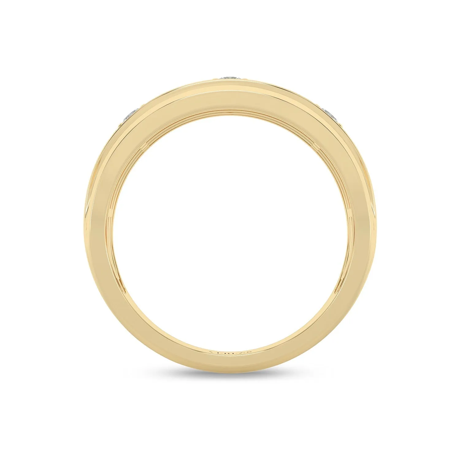 3-Stationed Round Diamond Band