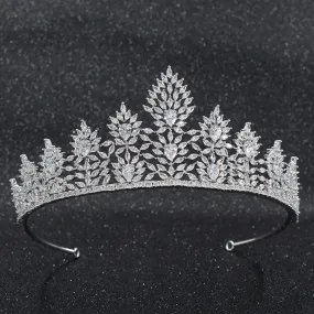 6cm Cubic Zirconia Wedding Bridal Tiara Diadem Hair Accessories CH10280