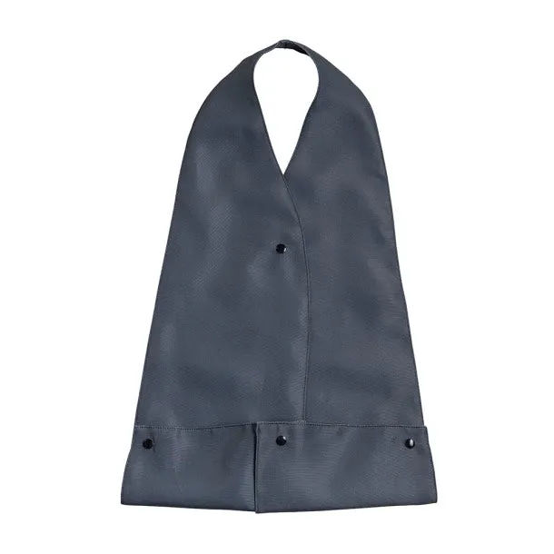 Adult Bib Scarf, Blue and Grey