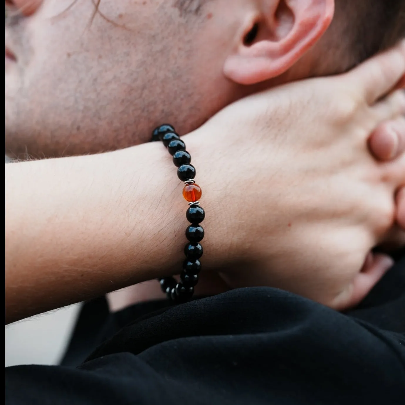 Ancient Amber Protection Signature Stretch Bracelet