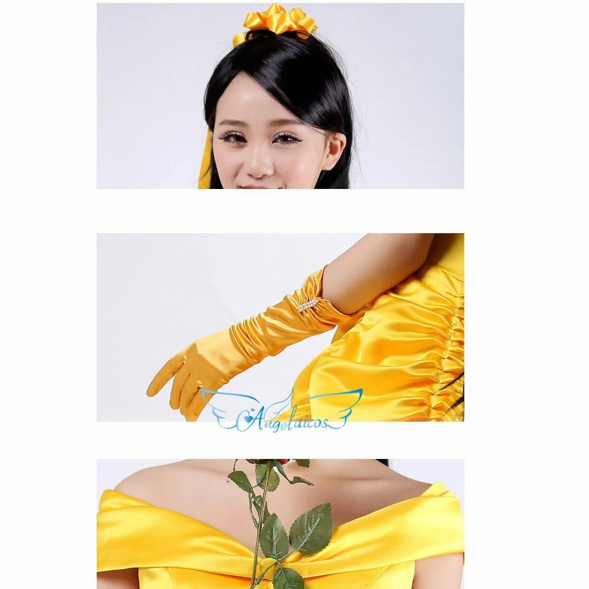Angelaicos Womens Cosplay Costume Dress Gloves