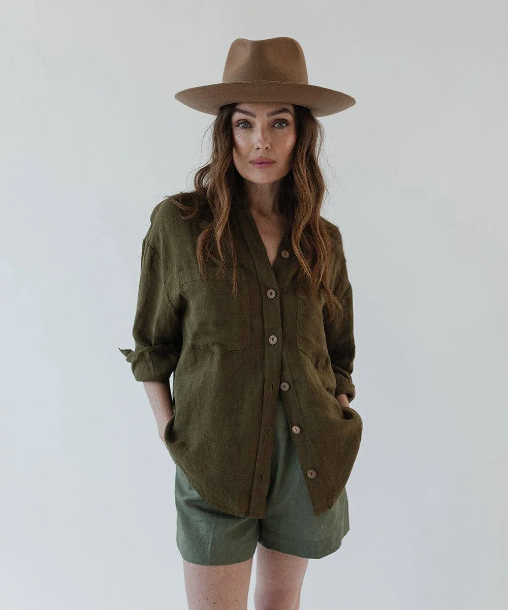 Ava Fedora: Size S/M 57 / Brown
