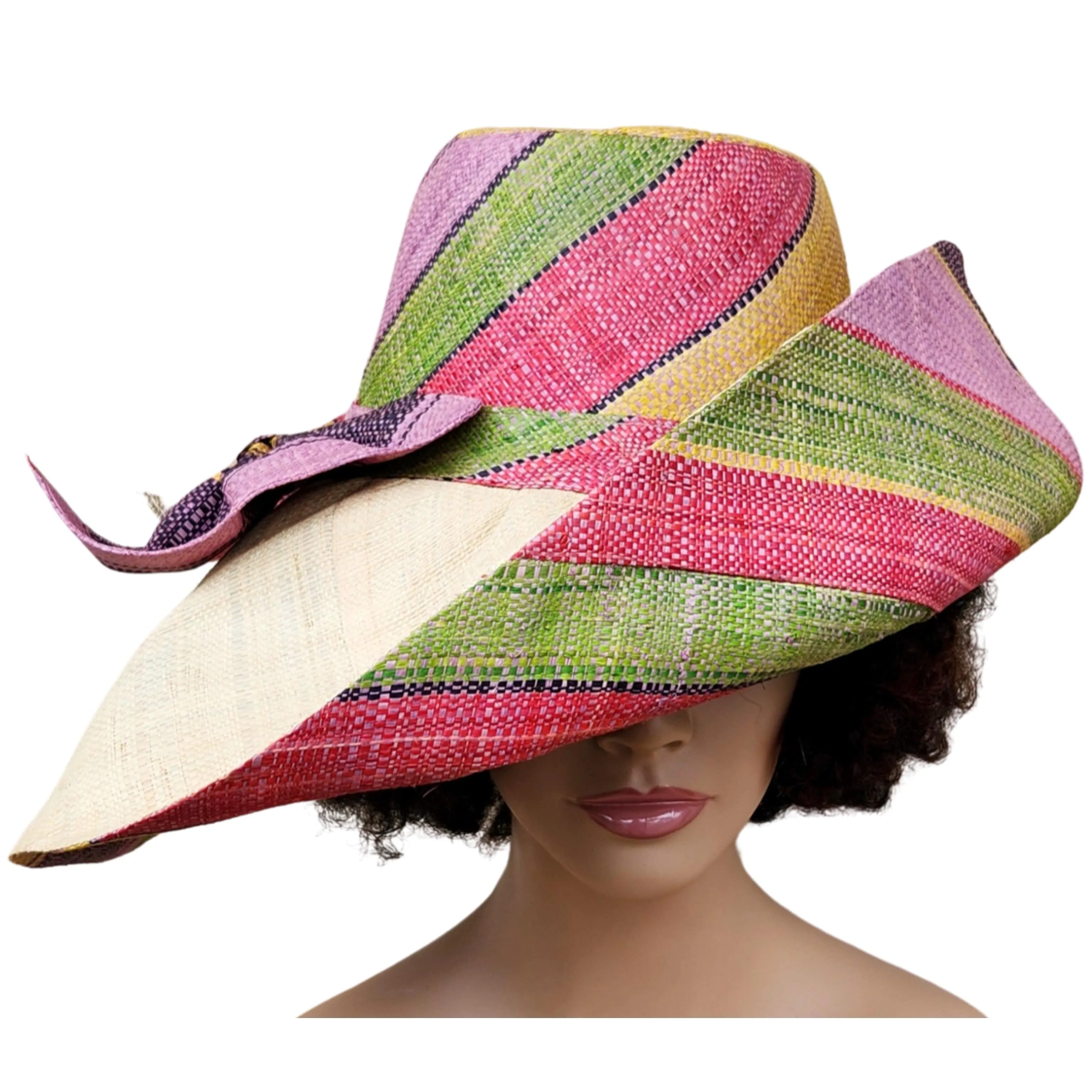 Bandile: Madagsacar Big Brim Raffia Sun Hat