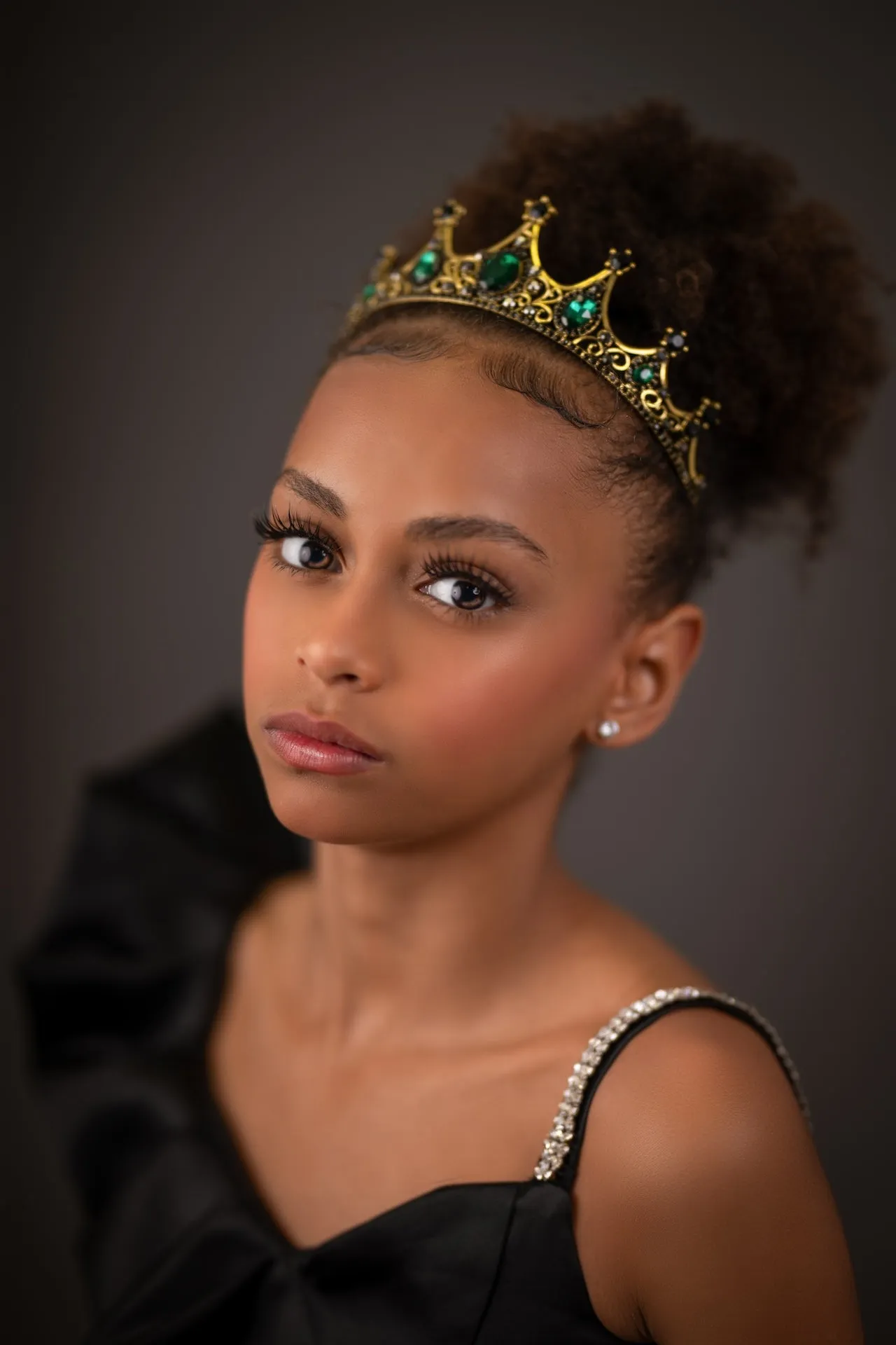 Beguiling Green Crystal Crown