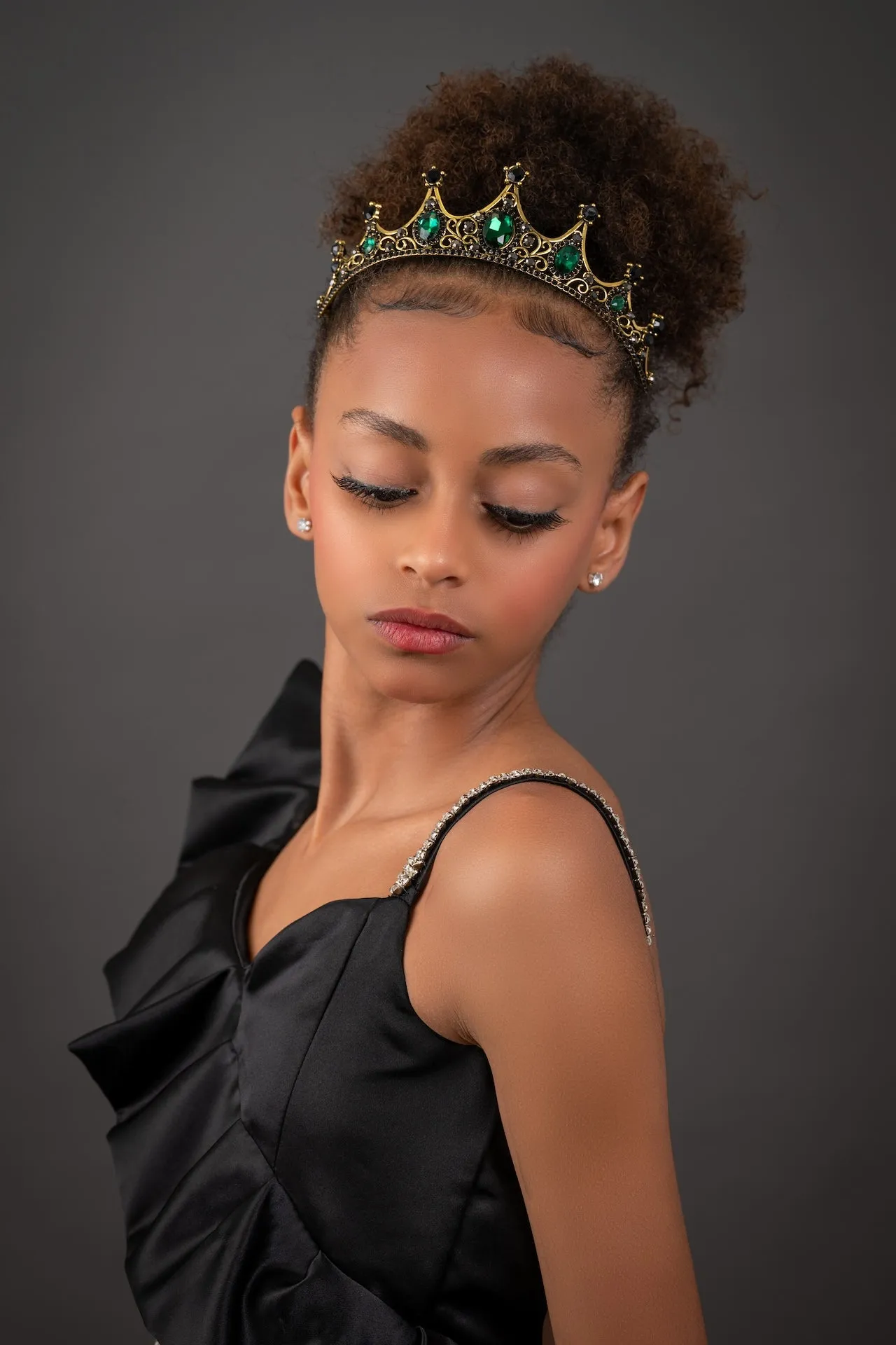 Beguiling Green Crystal Crown