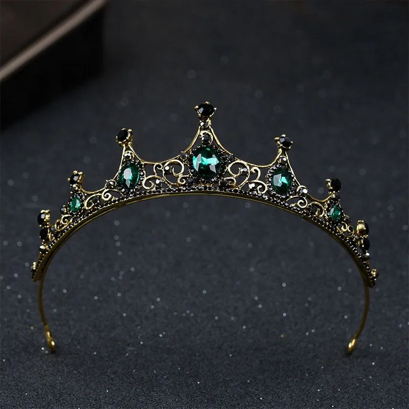Beguiling Green Crystal Crown