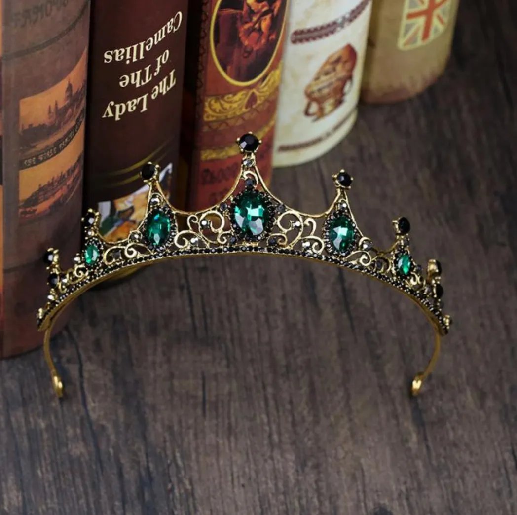 Beguiling Green Crystal Crown