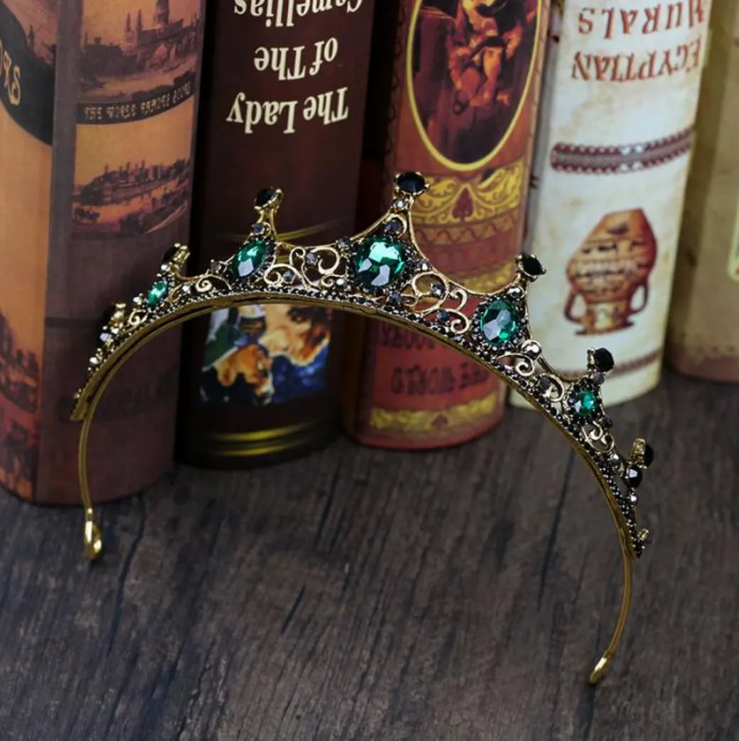 Beguiling Green Crystal Crown