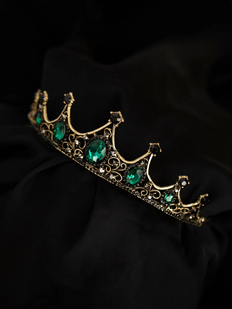 Beguiling Green Crystal Crown