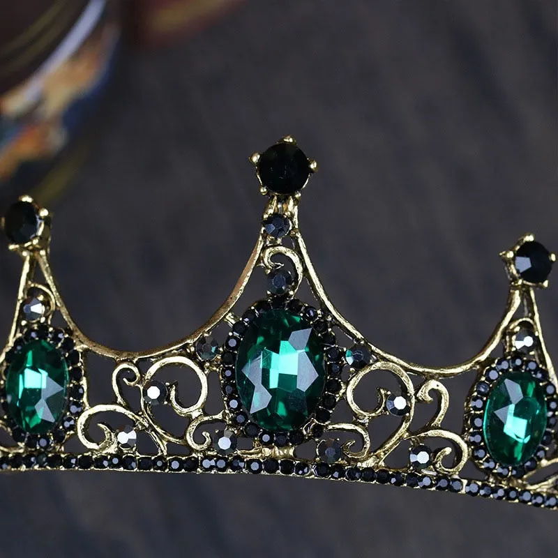 Beguiling Green Crystal Crown