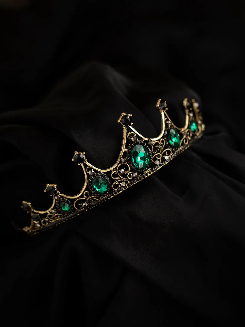 Beguiling Green Crystal Crown