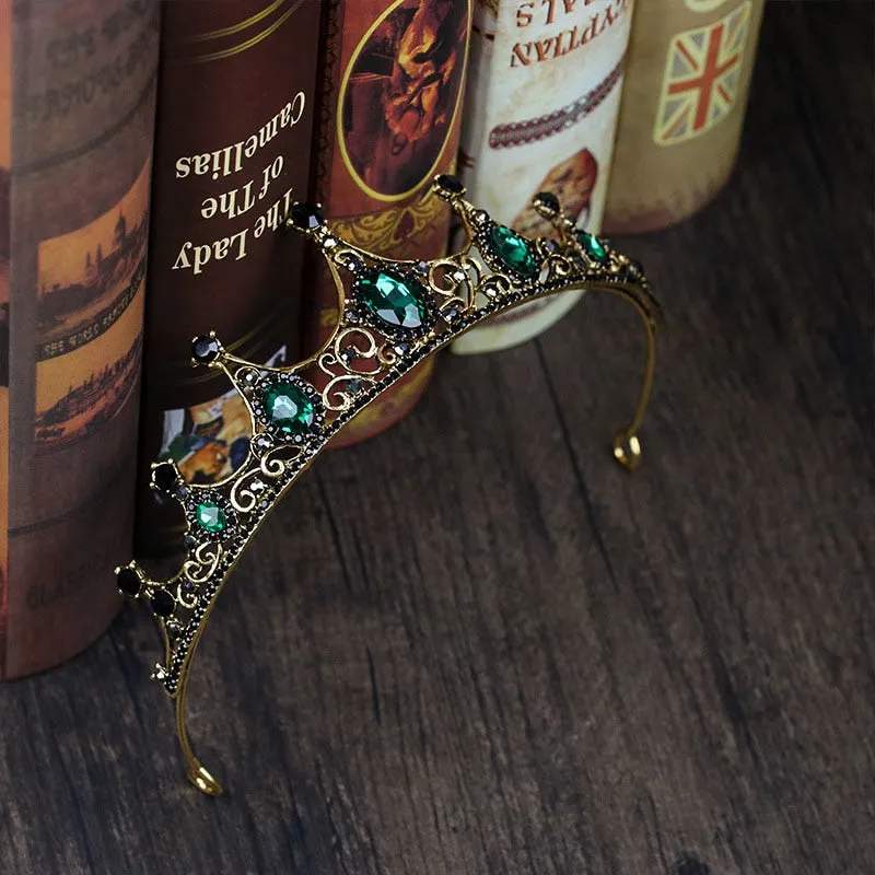 Beguiling Green Crystal Crown