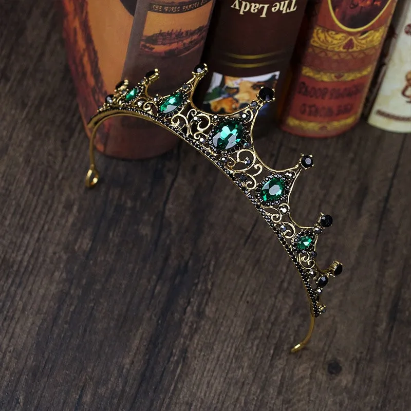Beguiling Green Crystal Crown