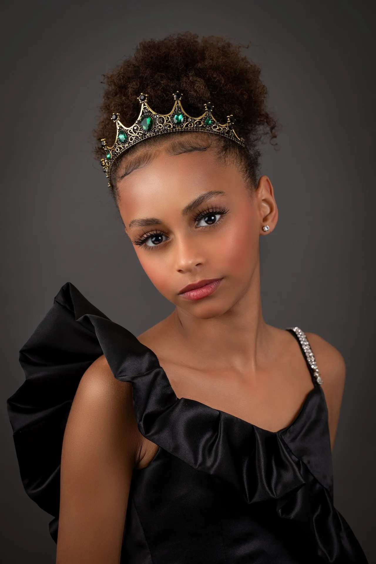 Beguiling Green Crystal Crown