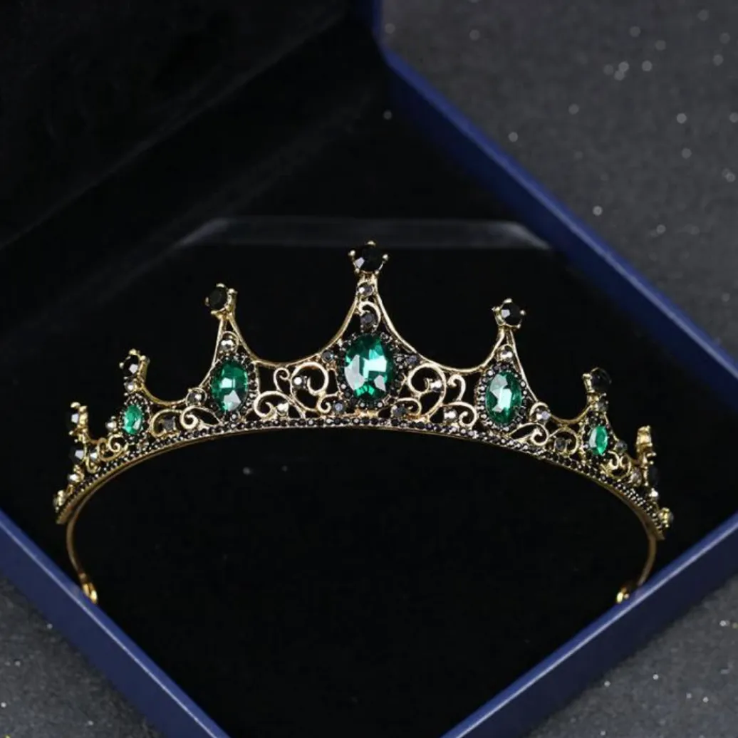 Beguiling Green Crystal Crown