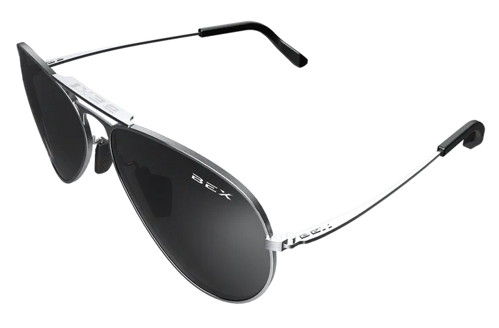 BEX Wesley Silver/Gray Sunglasses - W4SB