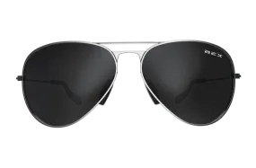 BEX Wesley Silver/Gray Sunglasses - W4SB