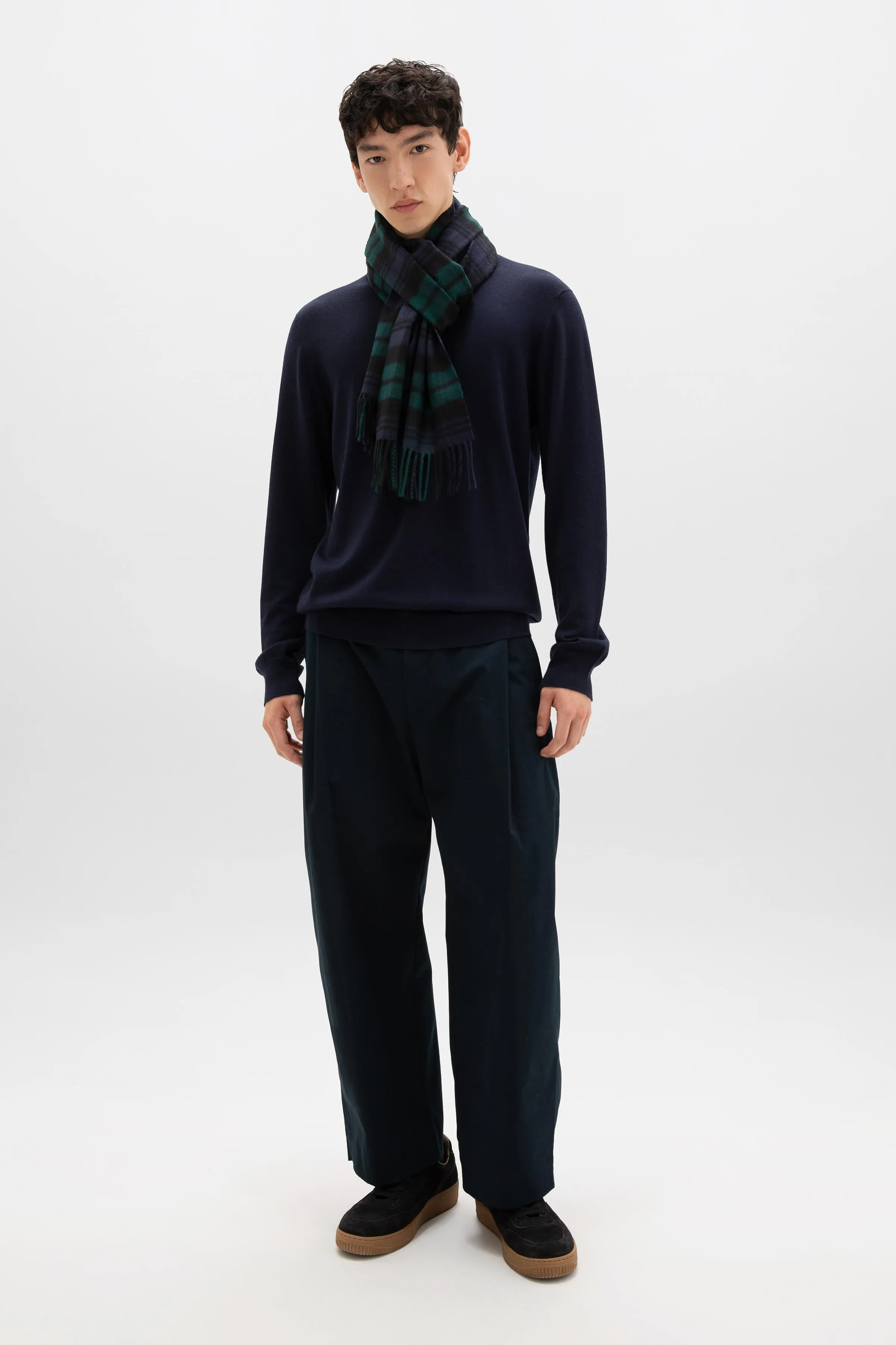 Black Watch Tartan Merino Scarf