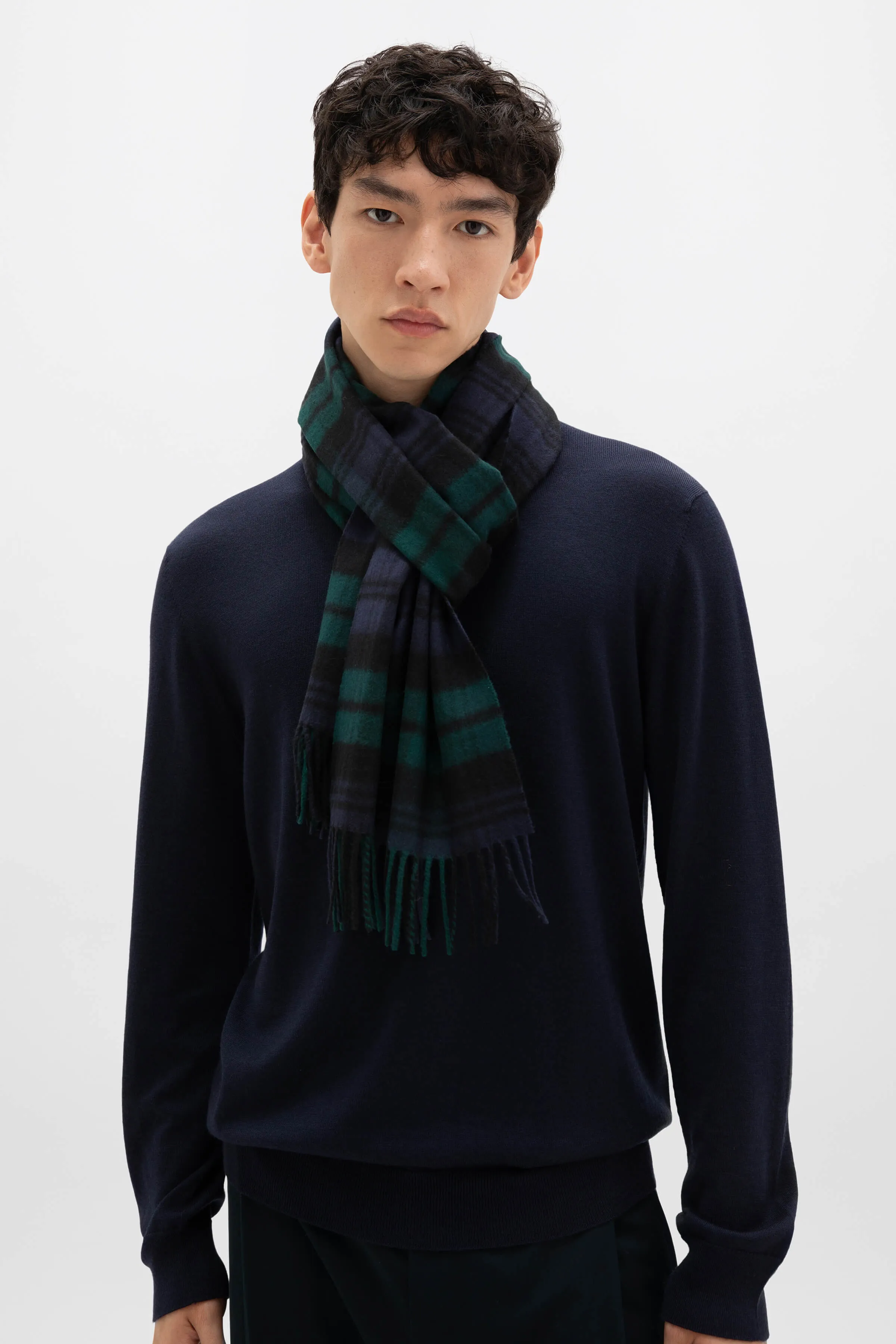 Black Watch Tartan Merino Scarf