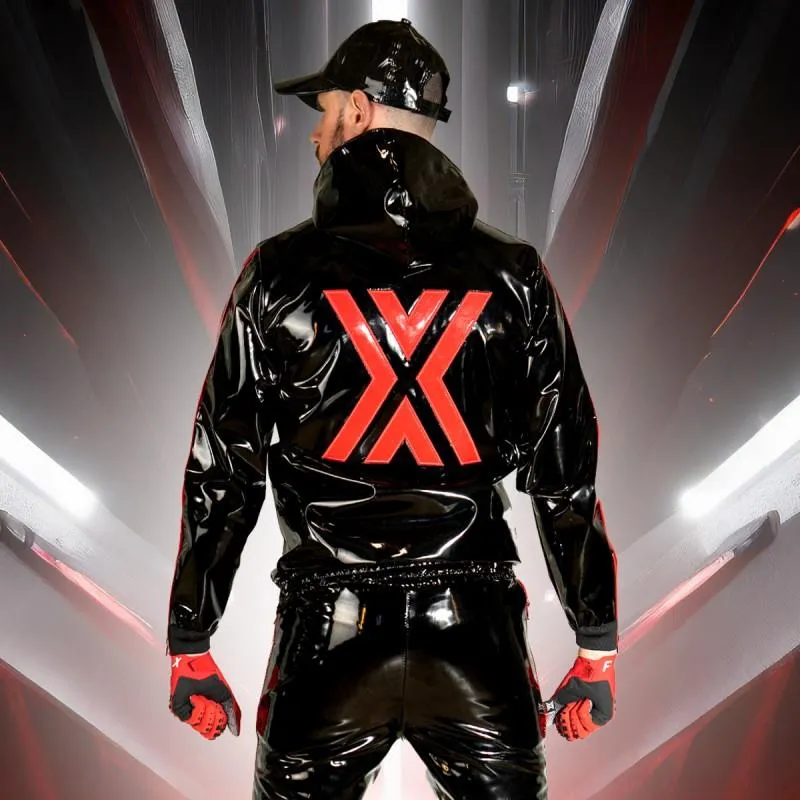 BOXER Shining Sports Jacket, Black/Red