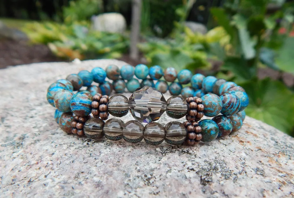 Bracelets for Women - Blue Jasper Beaded Bracelet
