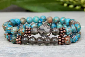 Bracelets for Women - Blue Jasper Beaded Bracelet
