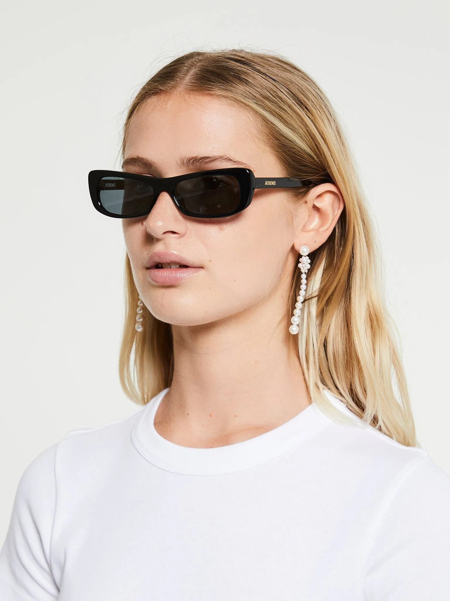 Capri Sunglasses in Black, Yellow Gold and Grey