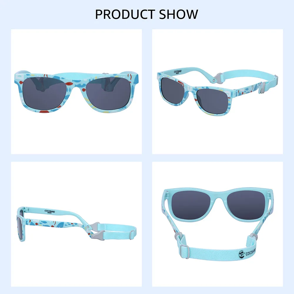 Classic Square Age 0-2 Blue with Ocean Print