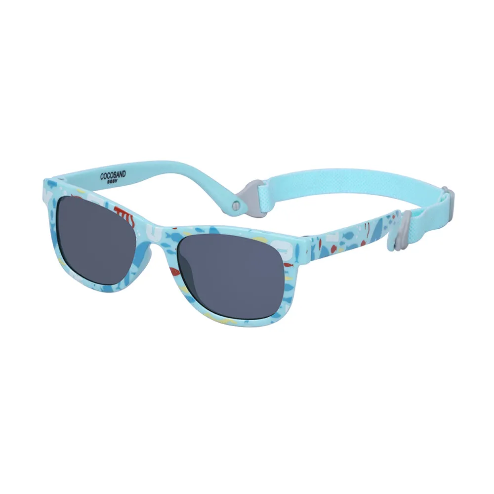 Classic Square Age 0-2 Blue with Ocean Print