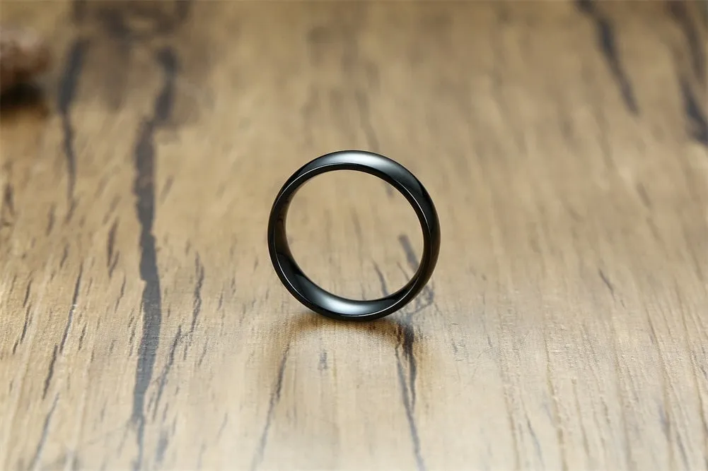 Classic Wedding Ring for Men Women Stainless Steel Jewelry 6mm And 8mm Width