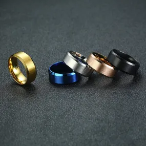 Classic Wedding Ring for Men Women Stainless Steel Jewelry 6mm And 8mm Width