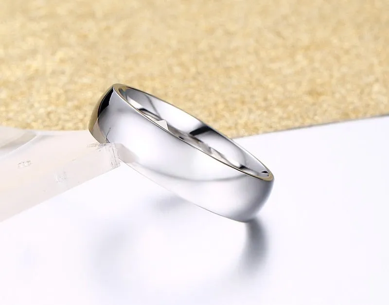 Classic Wedding Ring for Men Women Stainless Steel Jewelry 6mm And 8mm Width