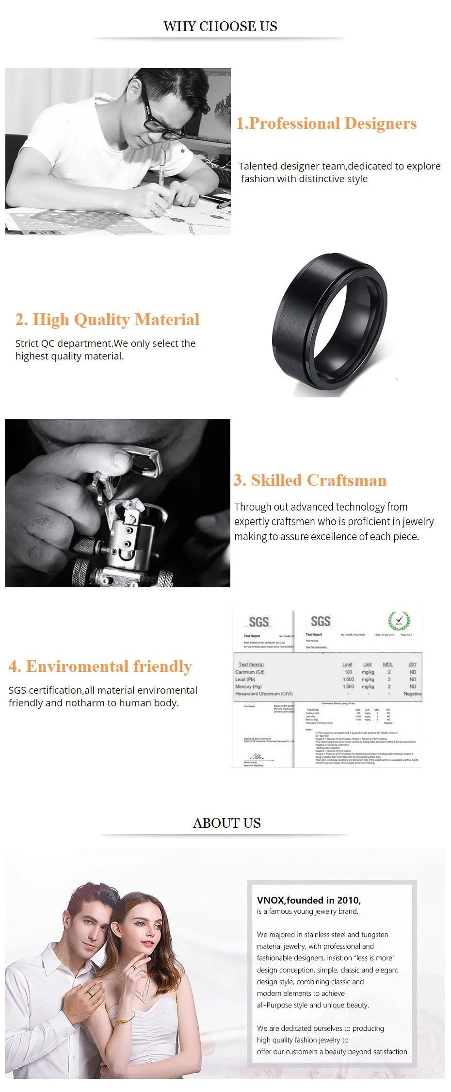 Classic Wedding Ring for Men Women Stainless Steel Jewelry 6mm And 8mm Width