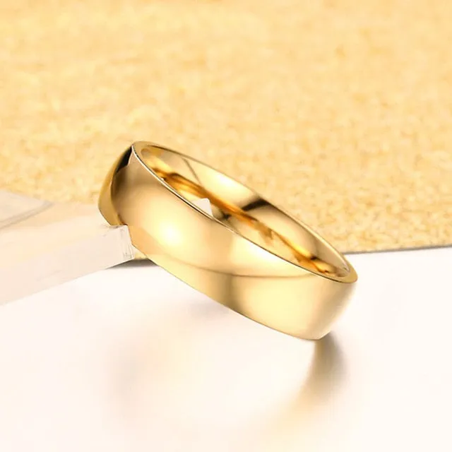 Classic Wedding Ring for Men Women Stainless Steel Jewelry 6mm And 8mm Width