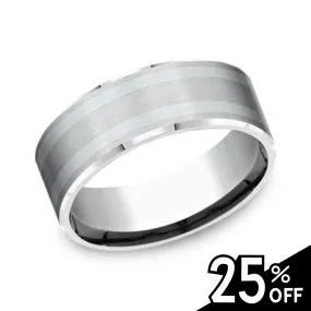 Cobalt Chrome Satin Finish Wedding Band
