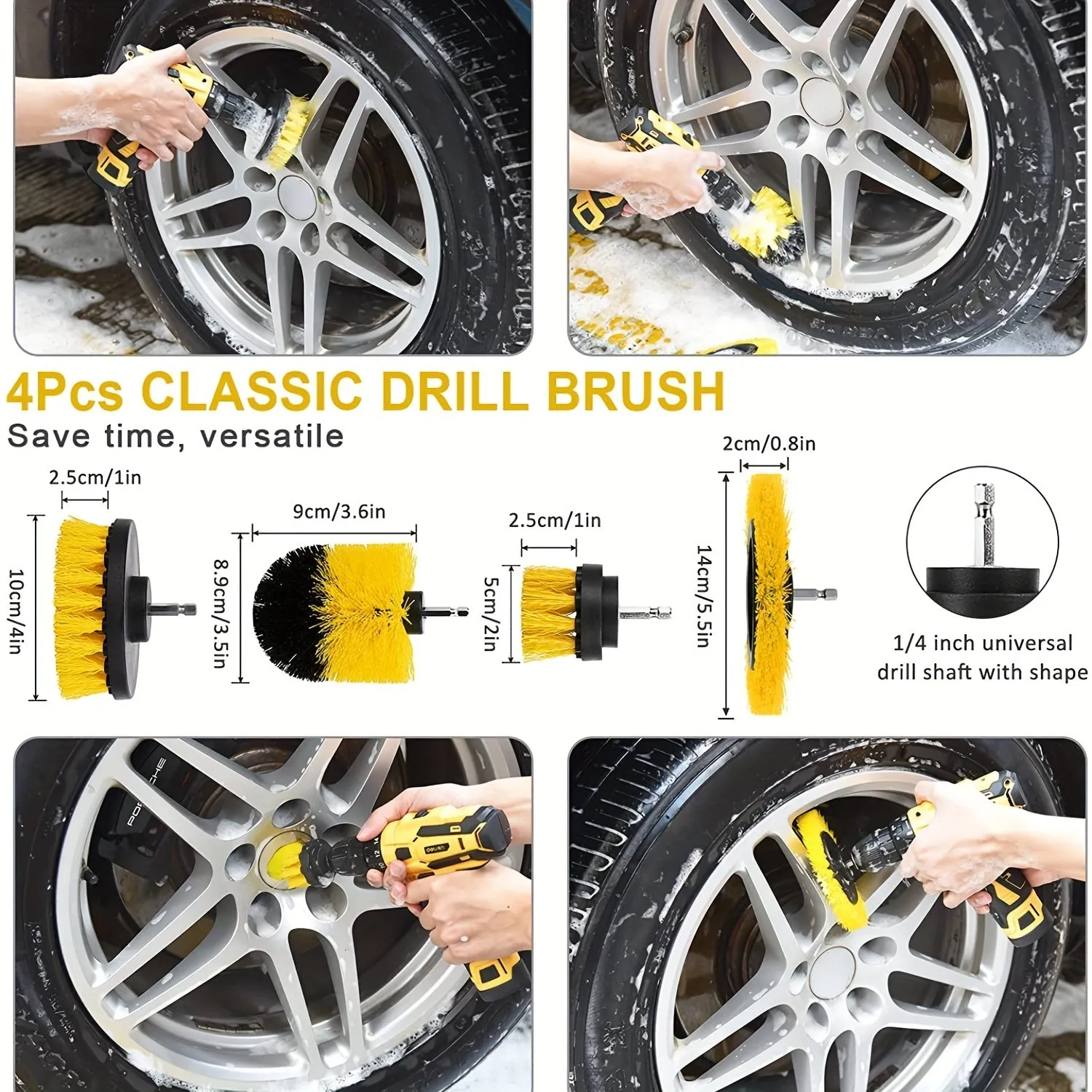 Complete Car Cleaning Kit Brushes Gloves and Storage Bag