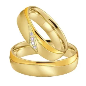 Couple Rings Gold Color