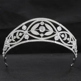 Cubic zircon wedding  bridal royal tiara diadem crown CH10332
