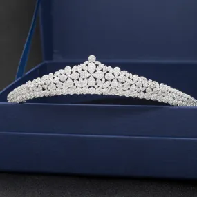 Cubic zircon wedding bridal tiara diadem hair jewelry CH10105