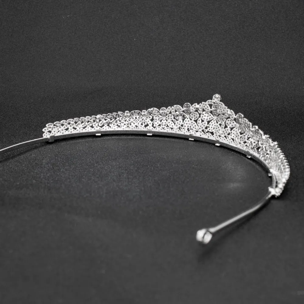 Cubic zircon wedding bridal tiara diadem hair jewelry CH10105