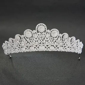 Cubic zircon wedding bridal tiara diadem hair jewelry CH10123