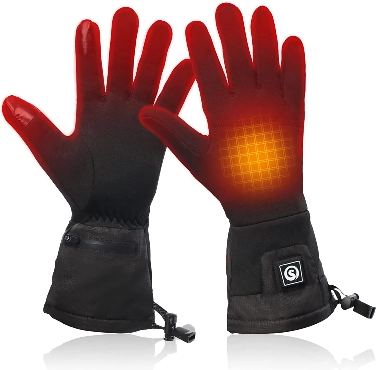 DAY WOLF Super Soft Thin Rechargeable Battery Glove Liners