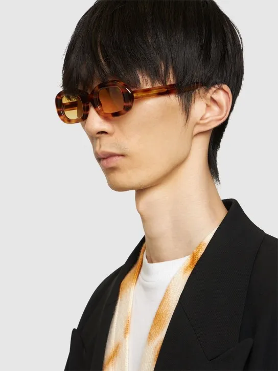 Delarge   Flow oval acetate sunglasses 