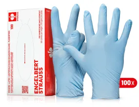 Disposable latex examination gloves, powder-free