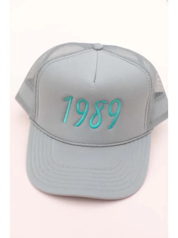 Embroidered 1989 Trucker Hat