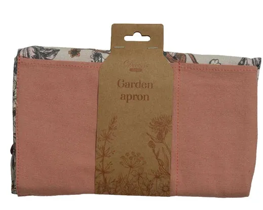 Floral print gardening apron