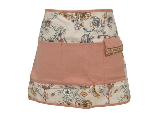 Floral print gardening apron