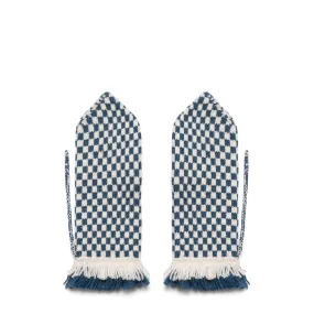 FRINGE CHECK MITTEN