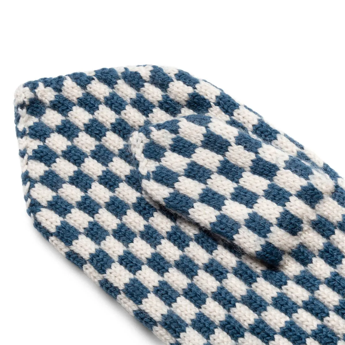 FRINGE CHECK MITTEN