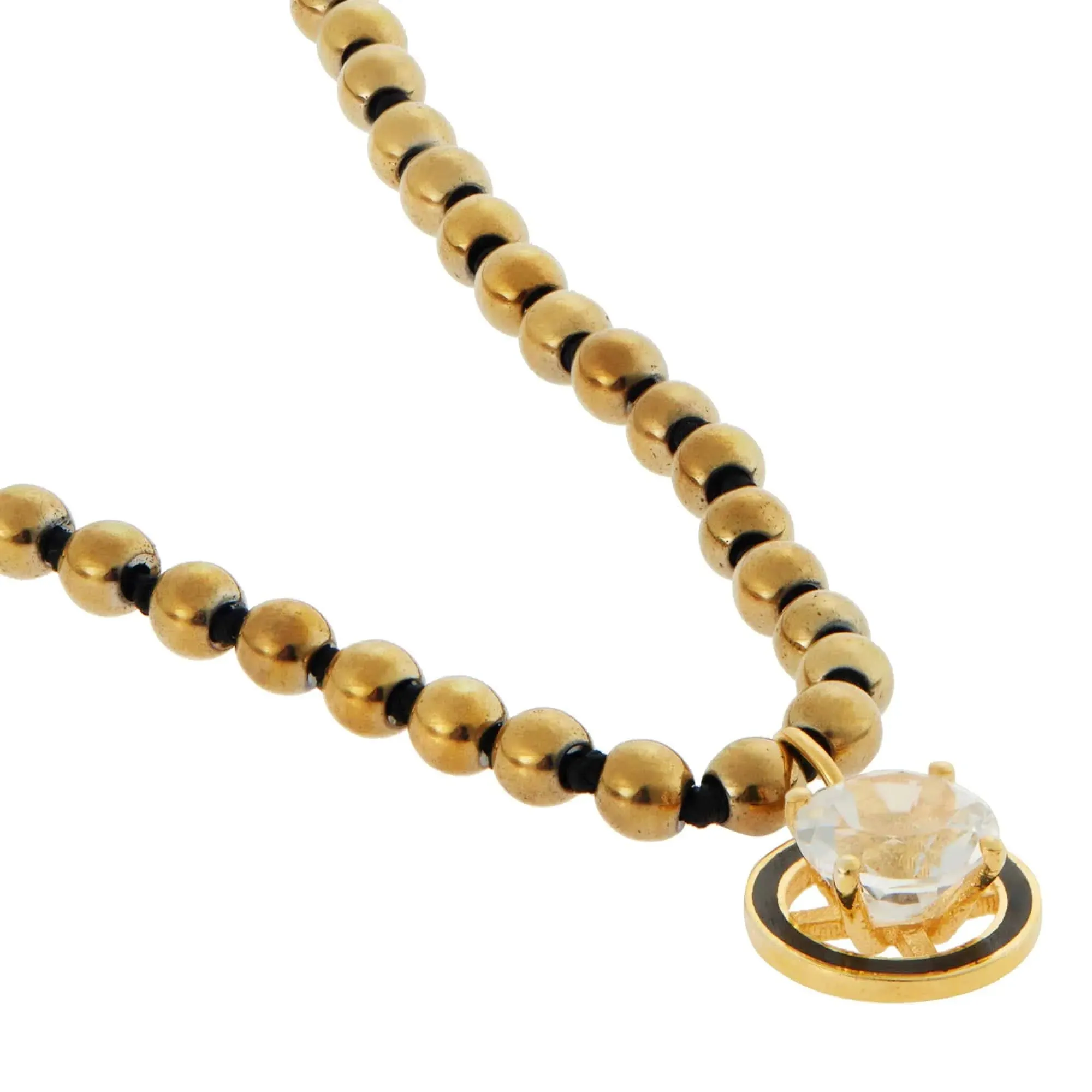 Gold Hematite White Topaz